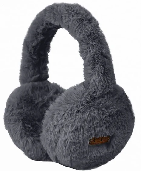 Women’s CC Faux Fur Earmuffs – Cozy & Stylish Winter Accessory CHEVEUX CORP.