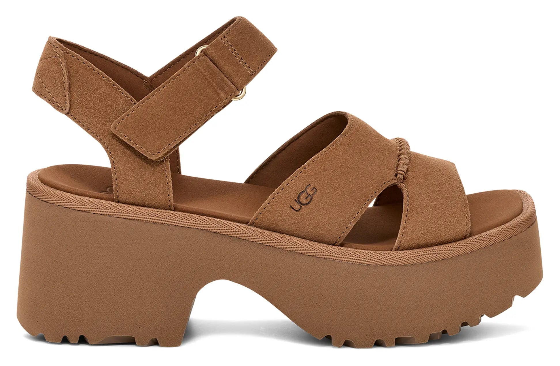 UGG New Heights Ankle Strap – Chic & Comfortable Platform Sandals UGG