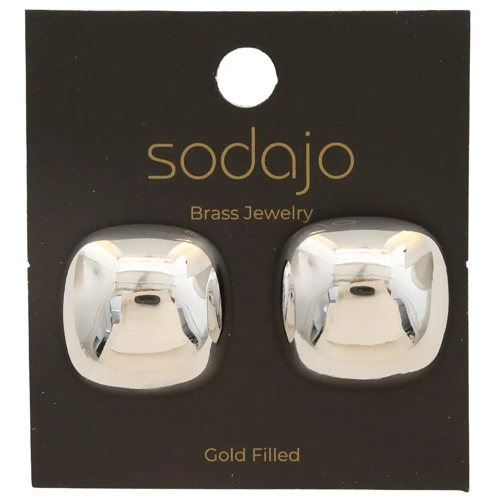 Joia Eclipse Dome Stud Earrings – Modern Sculpted Studs JOIA TRADING CO.