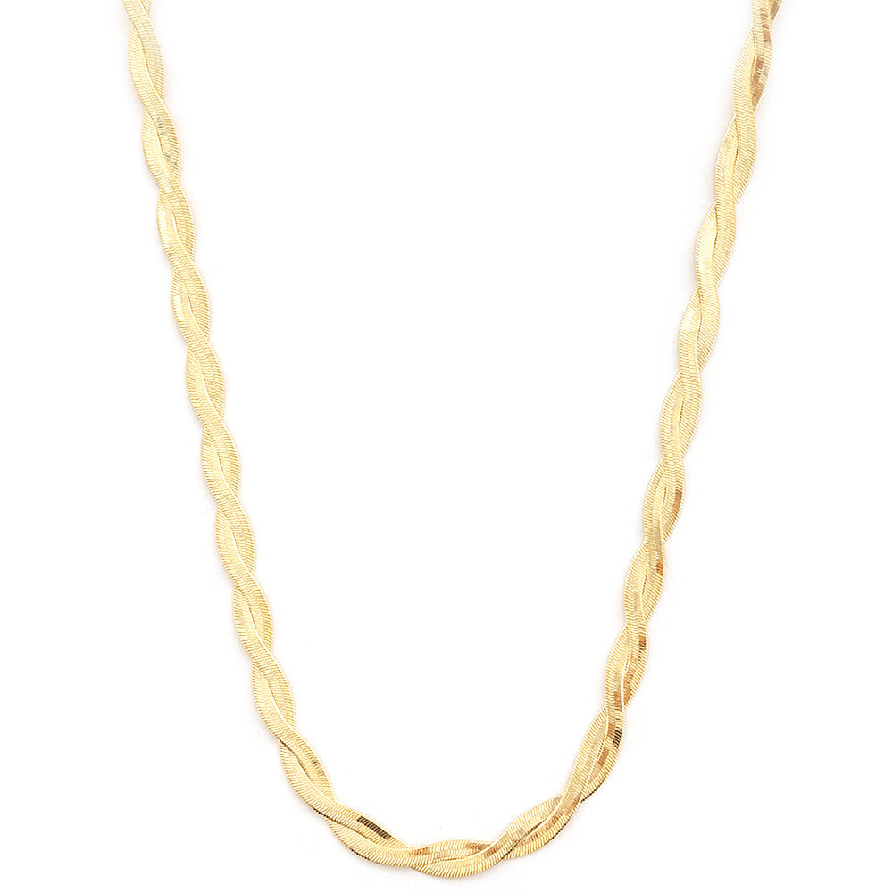 Joia Twisted Grace Necklace – Textured Chain Necklace JOIA TRADING CO.