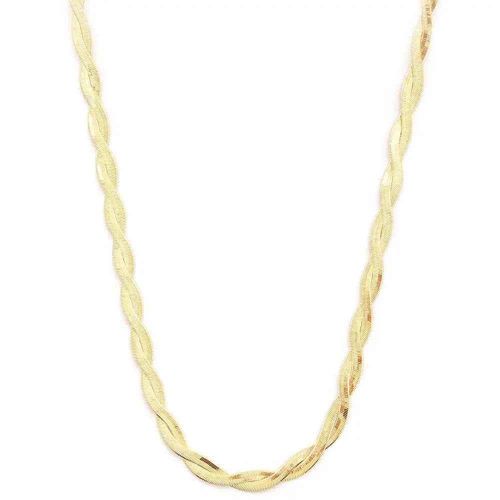 Joia Twisted Grace Necklace – Textured Chain Necklace JOIA TRADING CO.