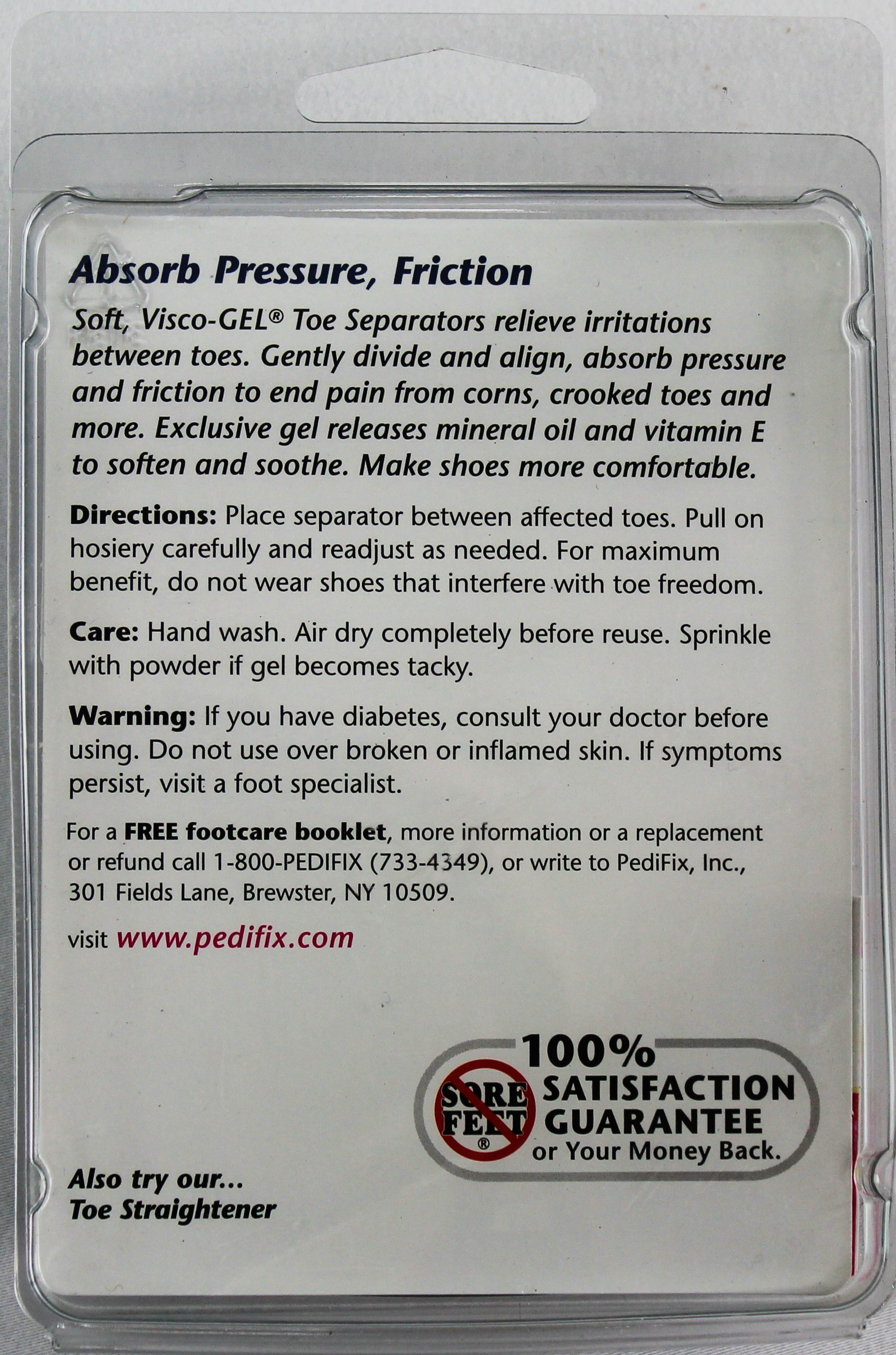 PediFix Visco-GEL Toe Separators – Soothing Relief & Toe Alignment PEDIFIX