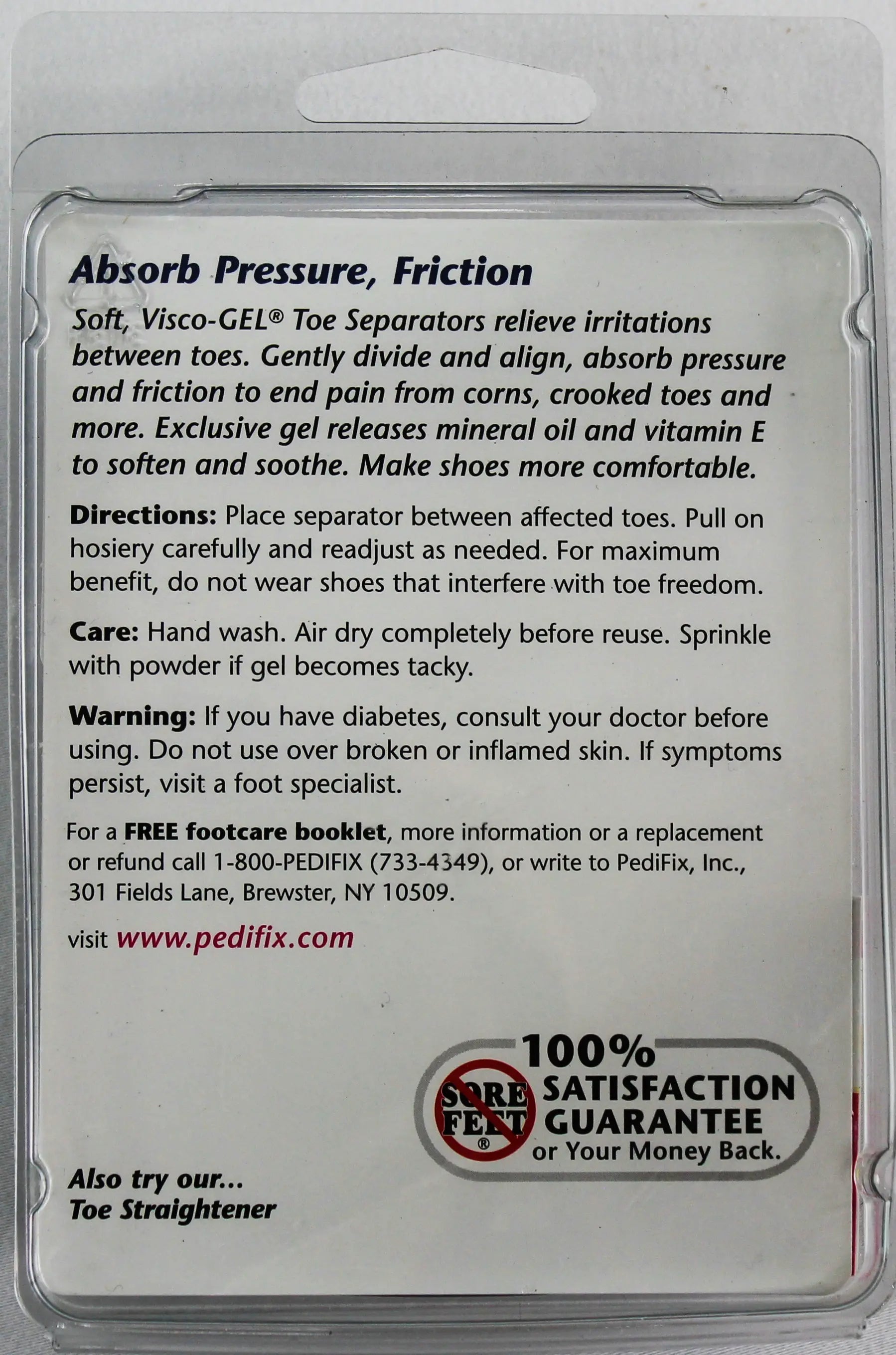 PediFix Visco-GEL Toe Separators – Soothing Relief & Toe Alignment PEDIFIX
