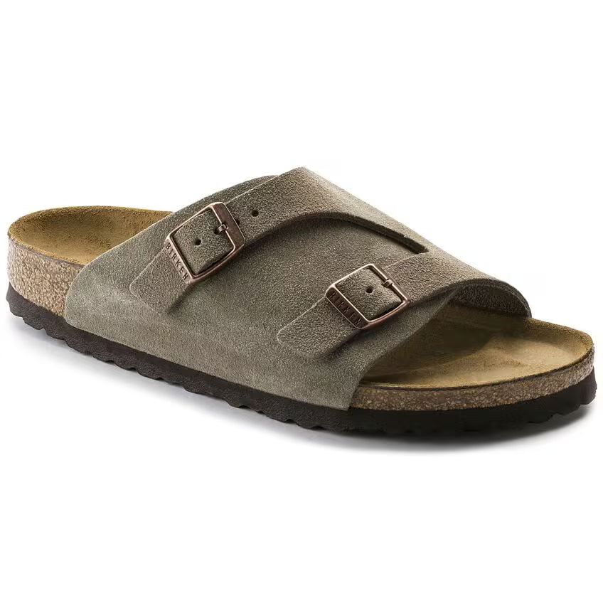 Women's Birkenstock Zürich – Classic Suede Slide with Footbed Support