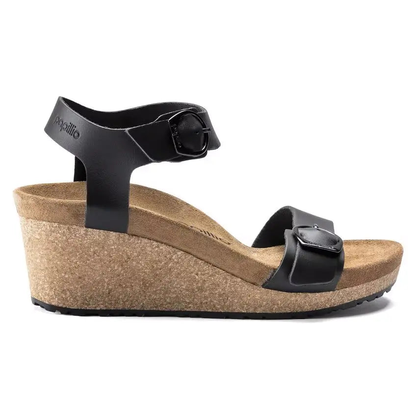 Birkenstock Soley – Metallic Leather Wedge Sandal for Women BIRKENSTOCK