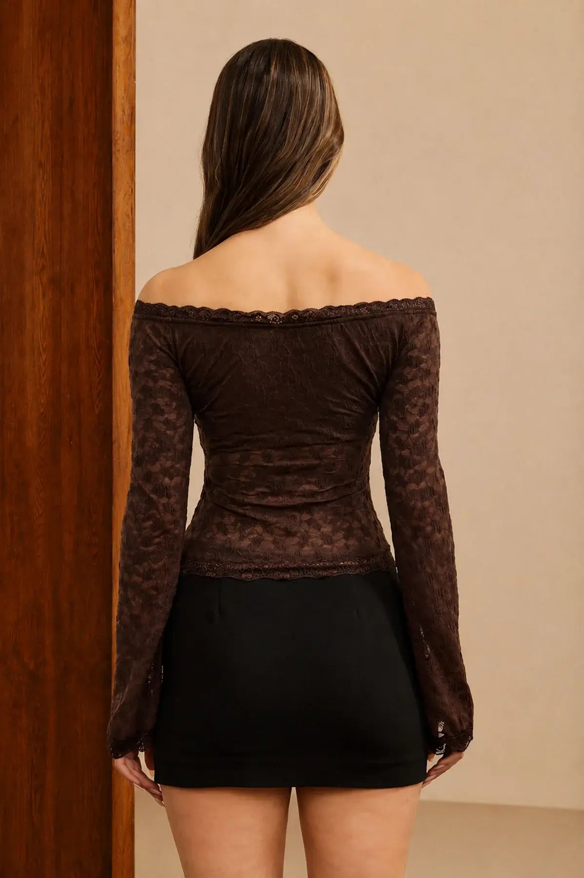 ENCHANTED LACE TOP BLU PEPPER