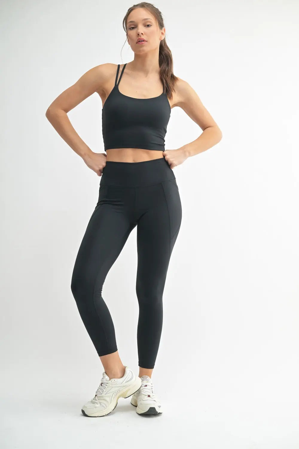 Mono B Venice Cloud Light Criss-Cross Sports Bra – Soft Support with Stylish Details MONO B