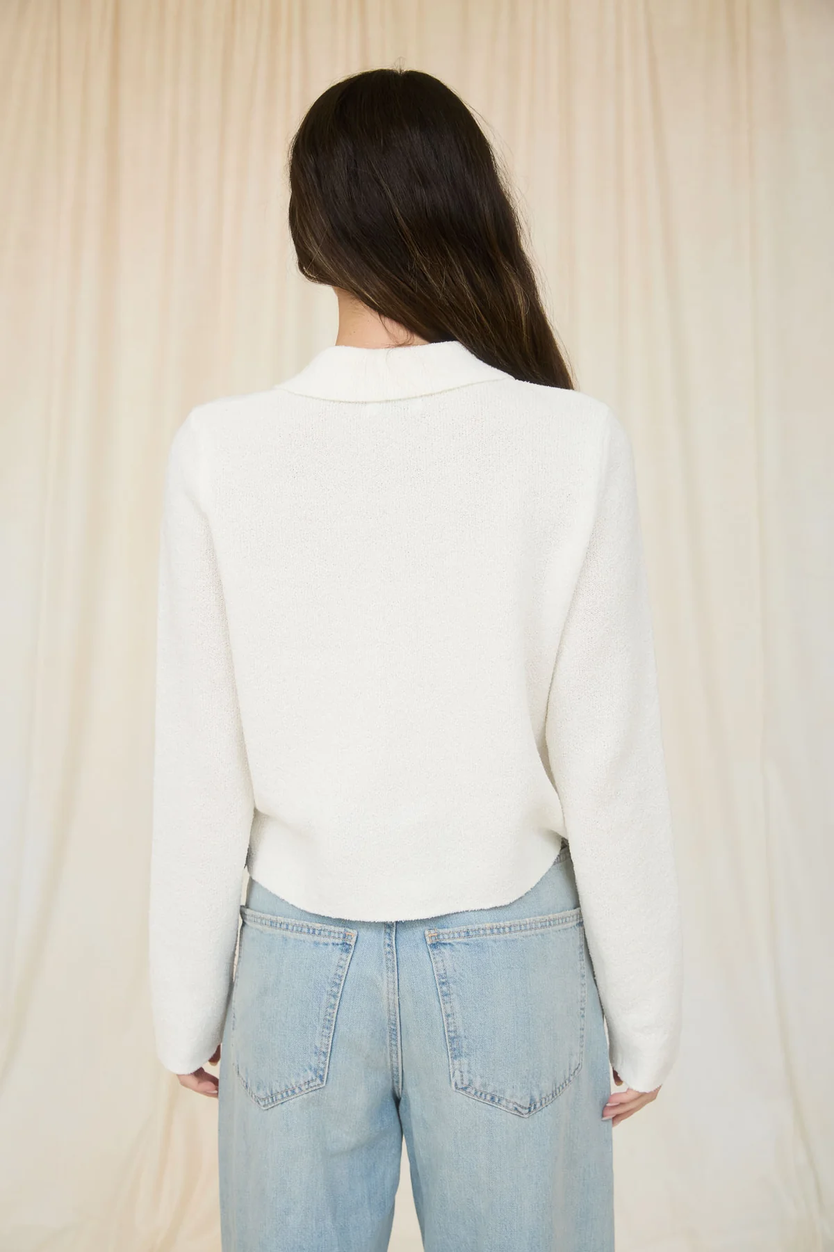 Blu Pepper Hampton Muse Top – Collared Knit Cardigan Sweater BLU PEPPER
