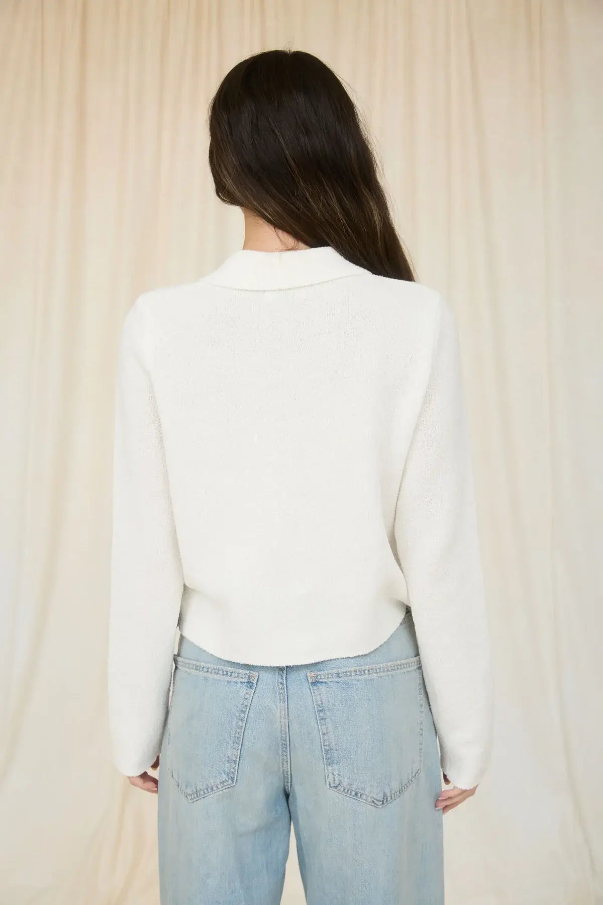 Blu Pepper Hampton Muse Top – Collared Knit Cardigan Sweater BLU PEPPER