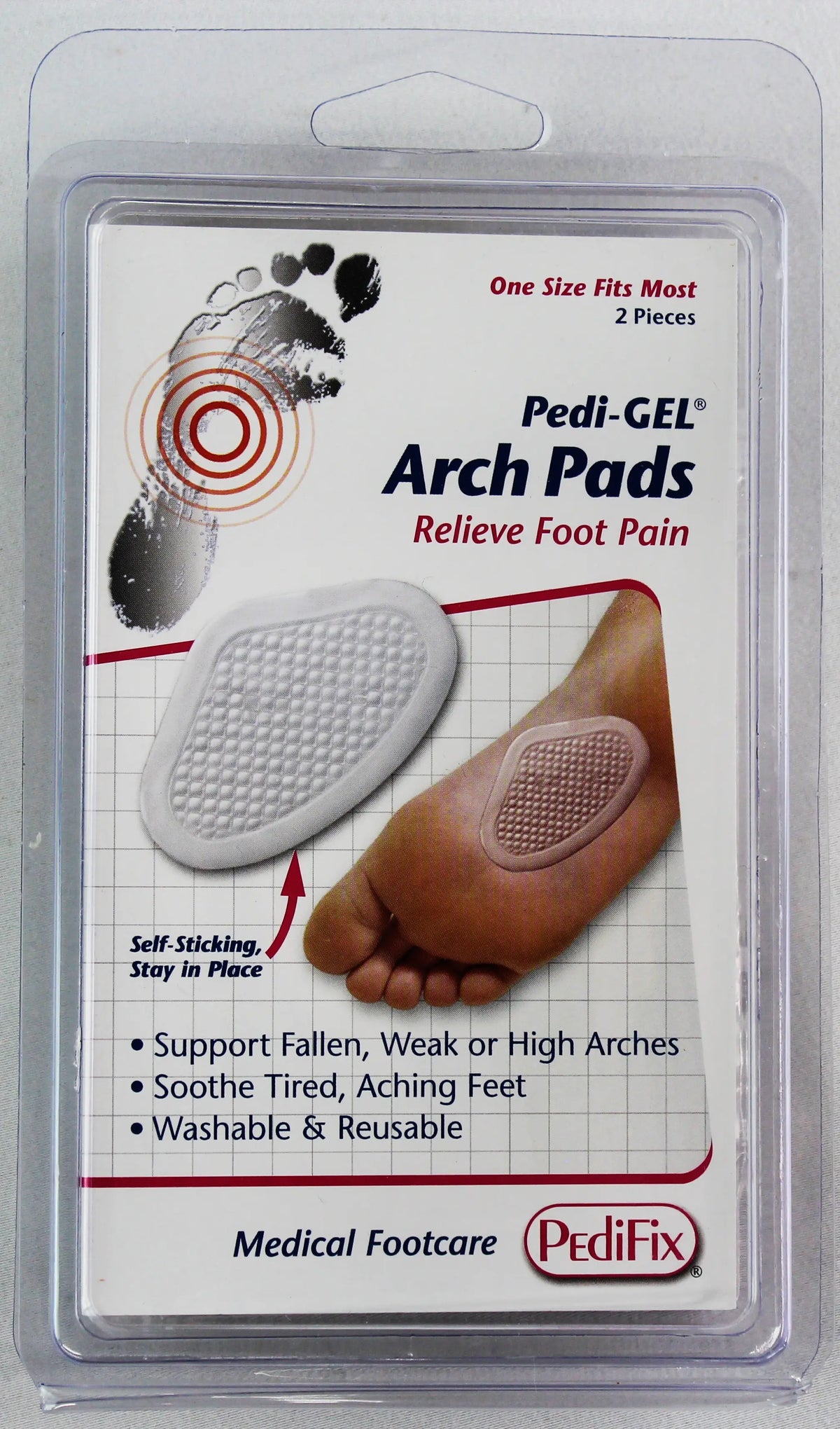 PediFix Pedi-GEL Arch Pads – Cushioning Support for Aching Arches PEDIFIX