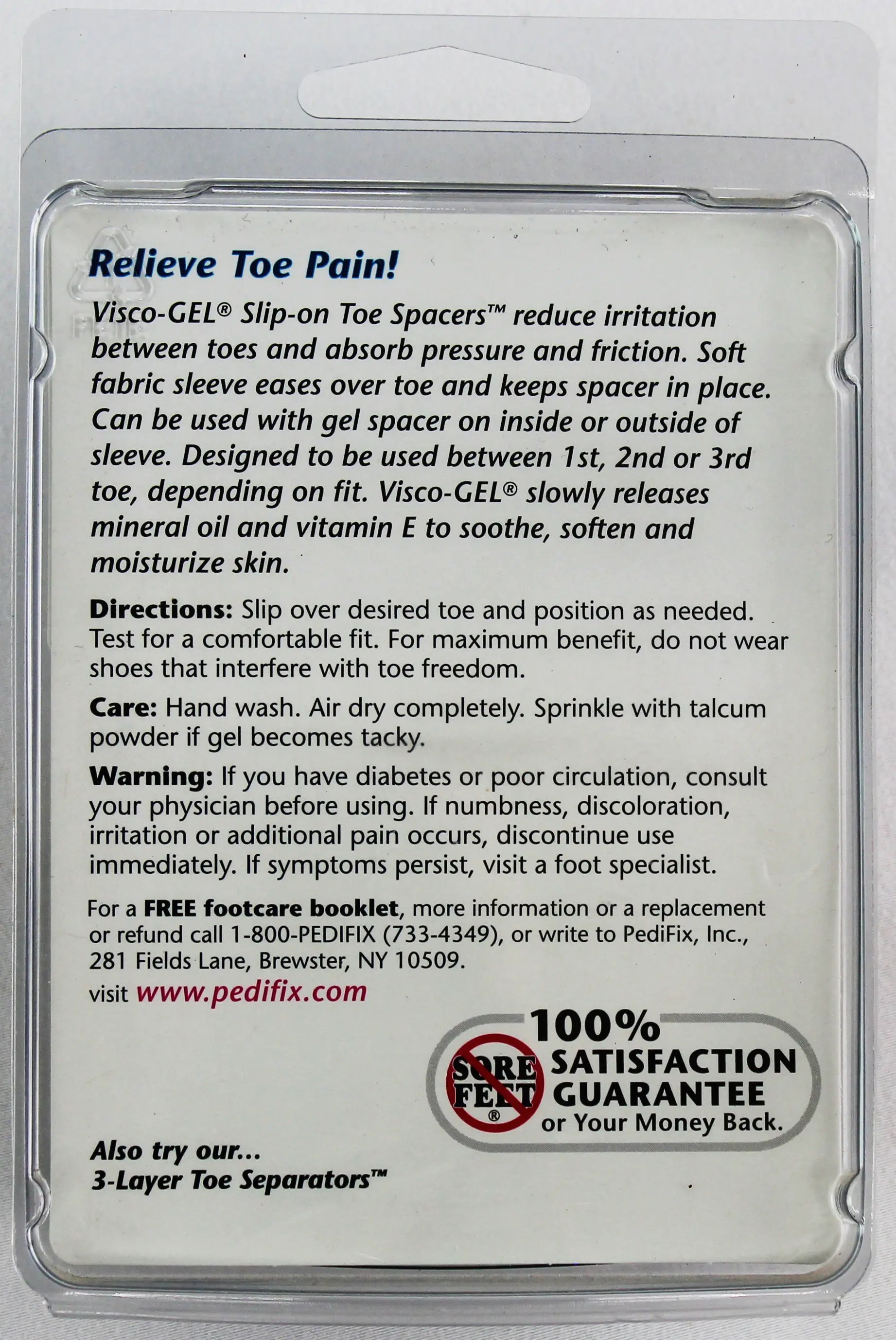 Slip-On Toe Spacers PEDIFIX