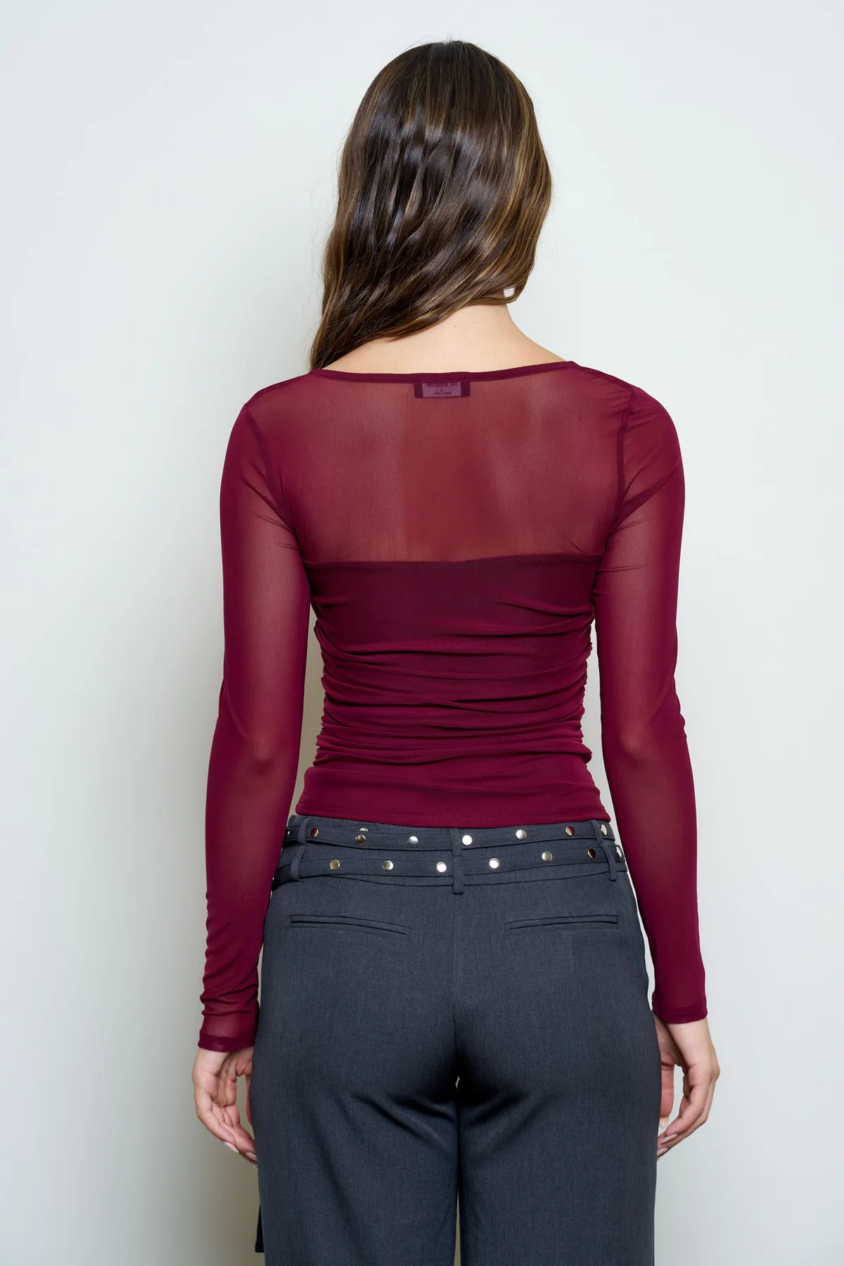 Blu Pepper The It Girl Mesh Top – Long Sleeve Mesh Top