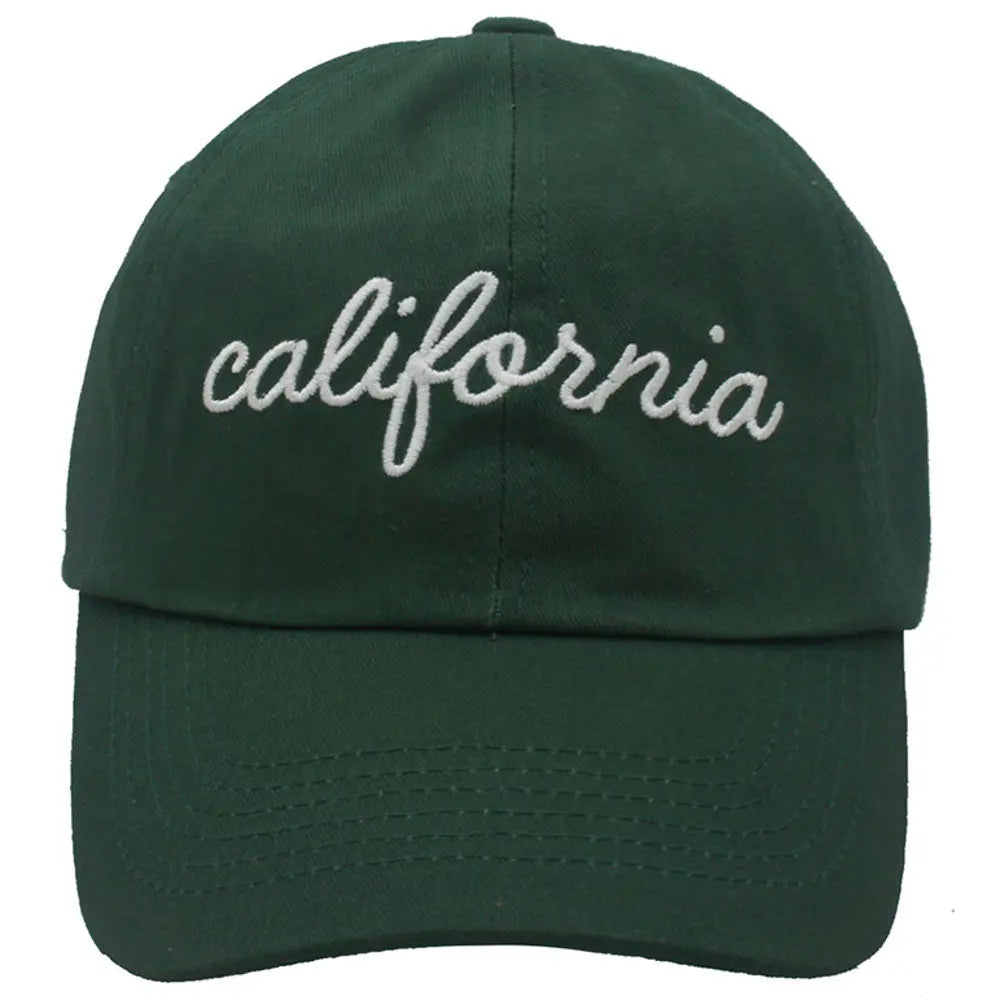 Joia Accessories California-Cursive Lettering Ballcap – Trendy West Coast Style JOIA TRADING CO.
