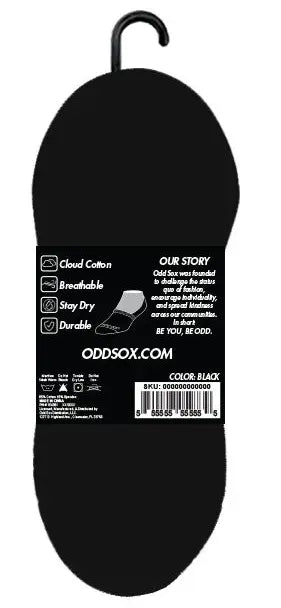 Women’s ODD SOX Basix No Show Socks (3-Pack) – Lightweight Invisible Comfort Socks ODD SOX