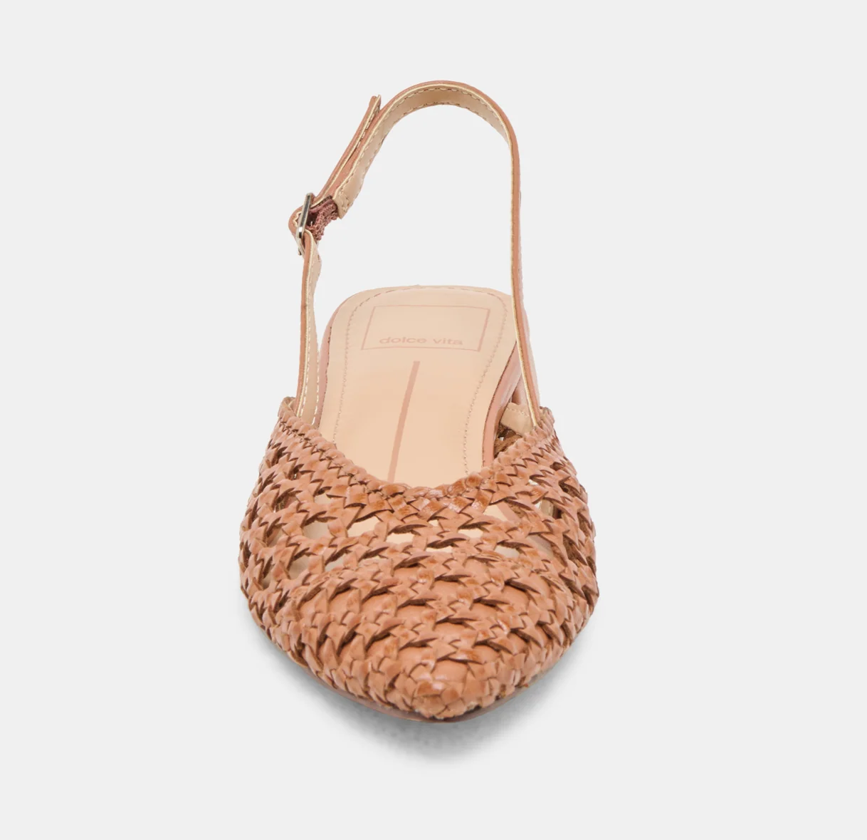 Women's Dolce Vita Birdie Slingback Mule – Woven Leather Summer Flat Dolce Vita