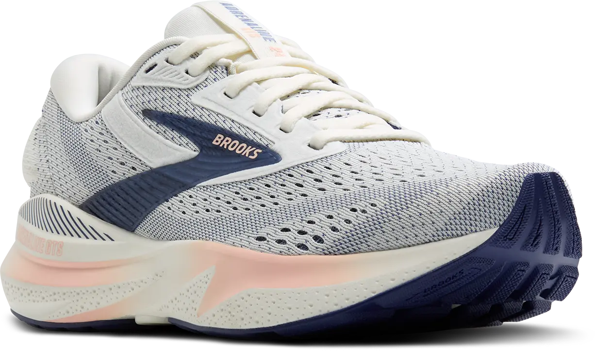 Women's Adrenaline GTS 24 GREY-BLUE-RIBBON-PEACH-D-10 BROOKS