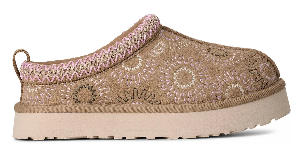 Kids’ UGG Tazz Sun Stitch – Cozy Embroidered Slip-On UGG