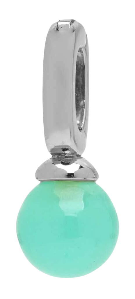 Pura Vida Harper Chalcedony Bead Charm – Blue Gemstone Accent PURA VIDA BRACELETS