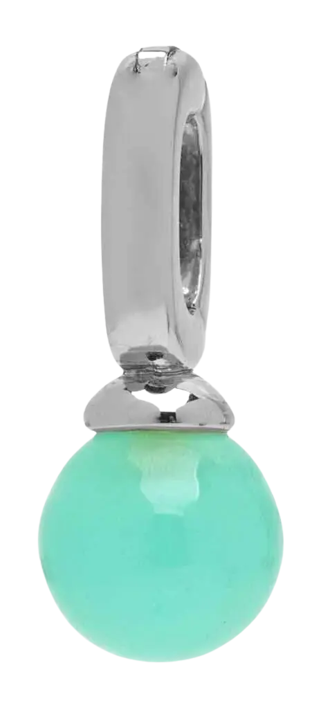 Pura Vida Harper Chalcedony Bead Charm – Blue Gemstone Accent PURA VIDA BRACELETS