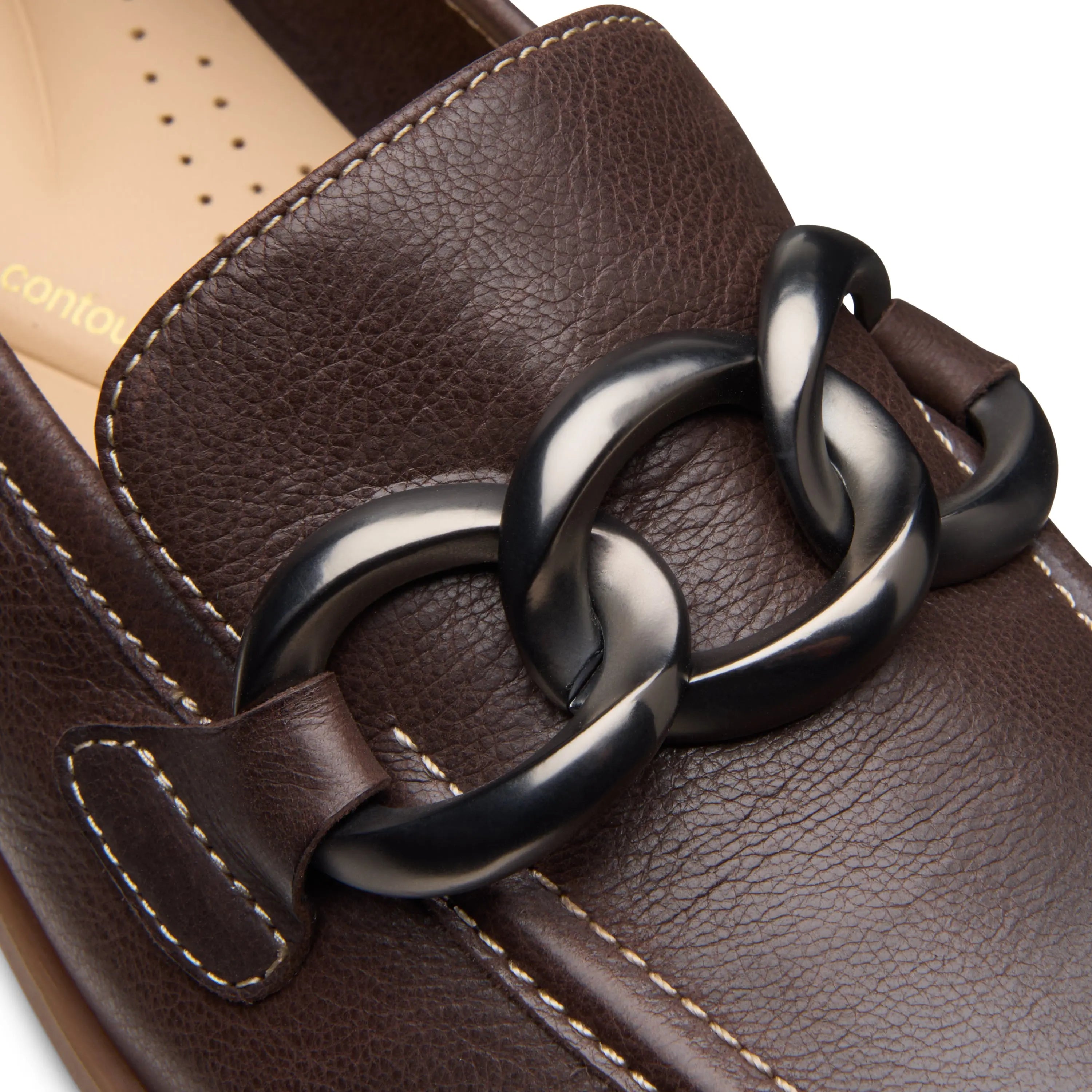 Clarks Women’s Sarafyna Iris – Leather Loafer with Chain Detail CLARKS