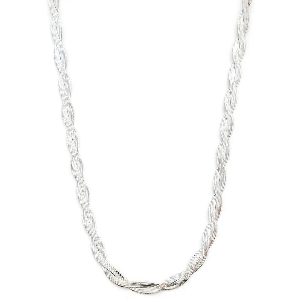 Joia Twisted Grace Necklace – Textured Chain Necklace JOIA TRADING CO.