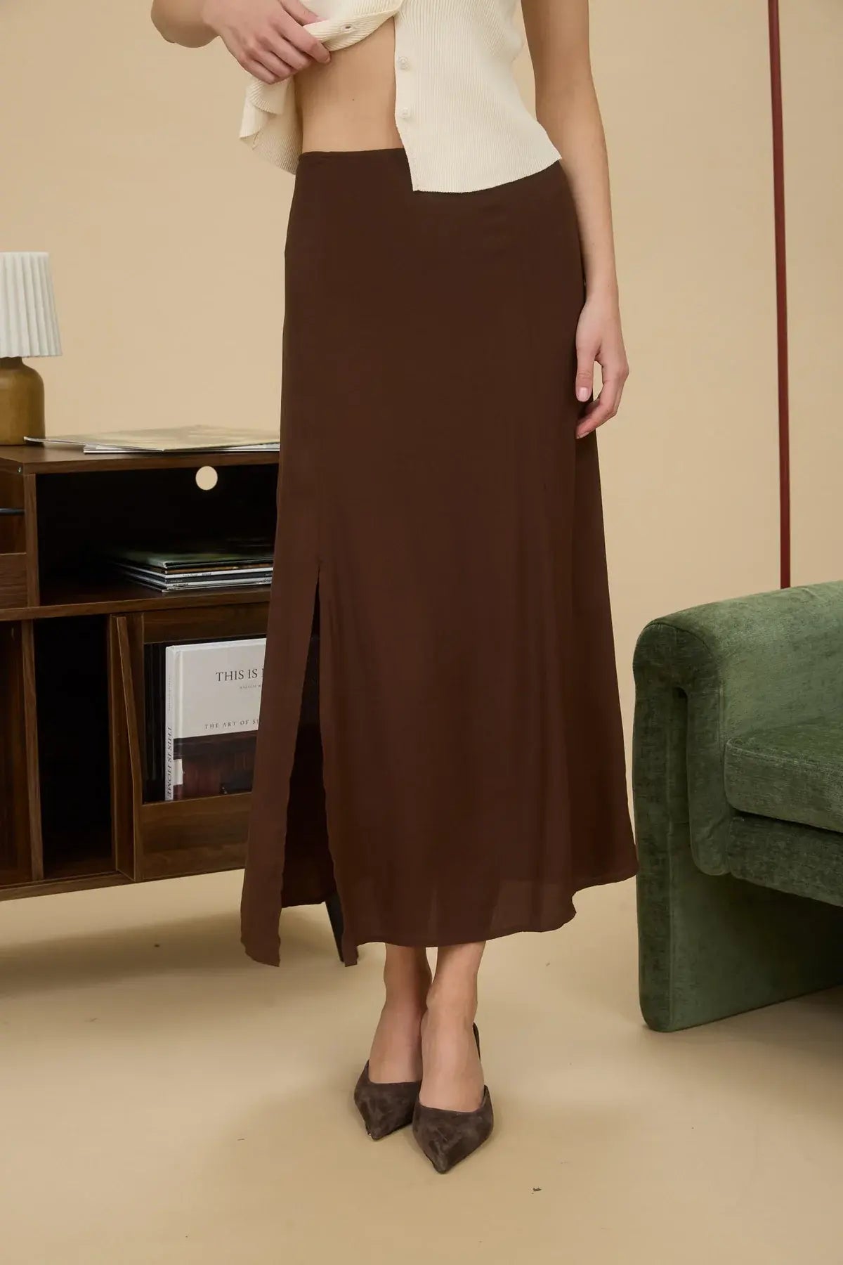 DAISY DRIFT MIDI SKIRT BLU PEPPER