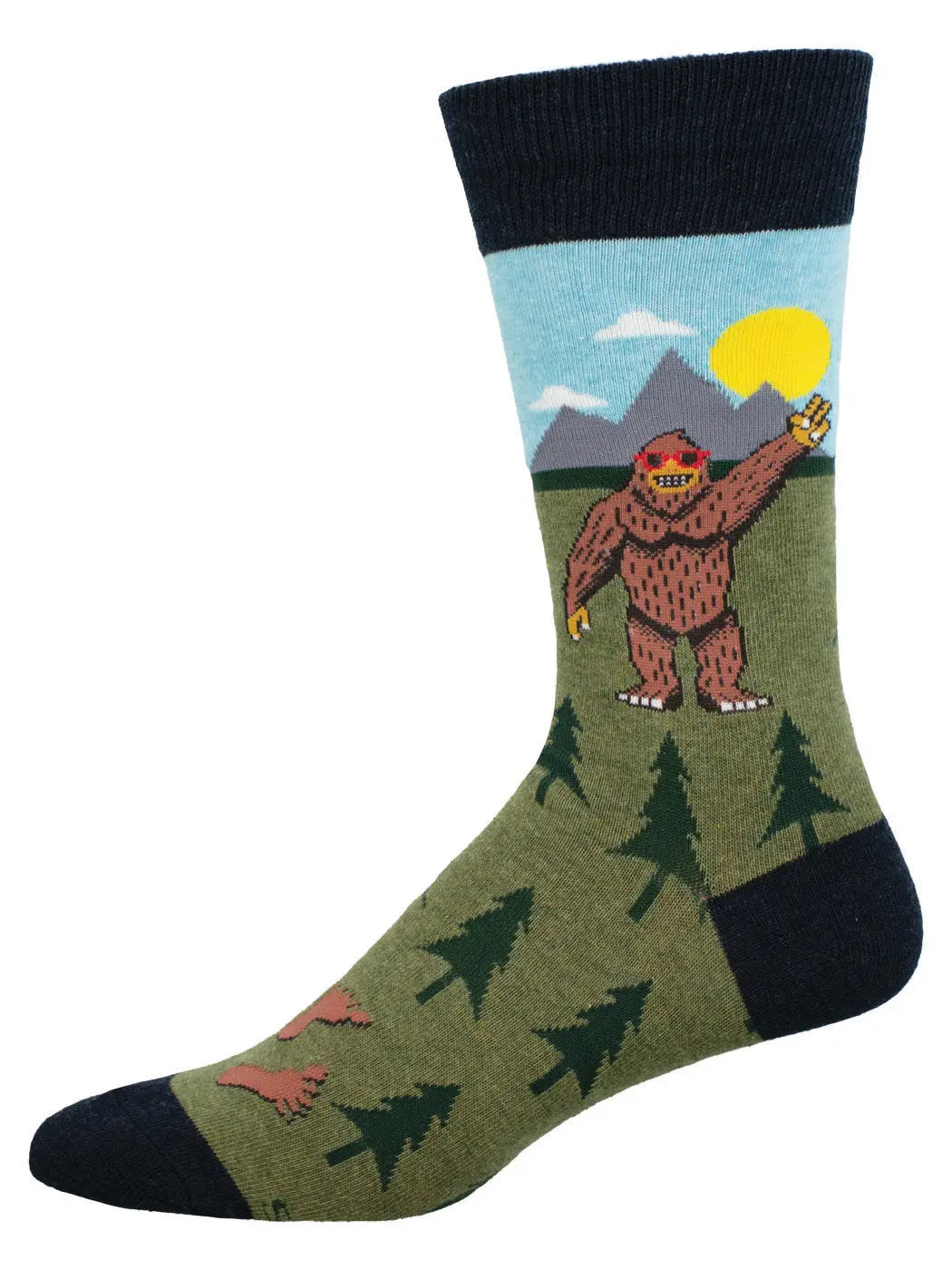 Men's Peace Out Bigfoot Socks SOCK SMITH