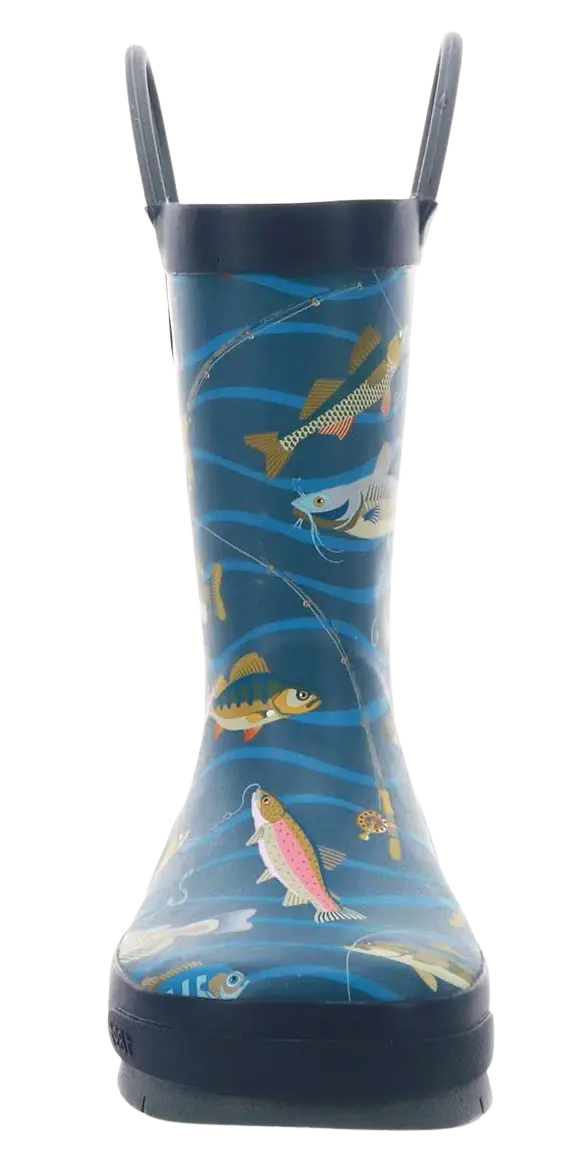 Kids’ Western Chief Gone Fish’n Rain Boots – Ready for Puddle Adventures WASHINGTON SHOE