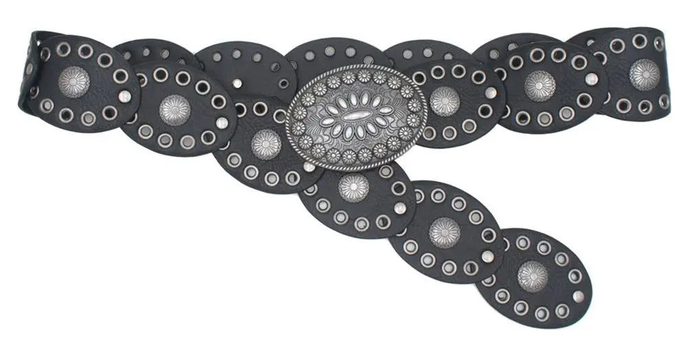 Joia Sunburst Oval Disc Hip Belt – 60mm Western Style JOIA TRADING CO.