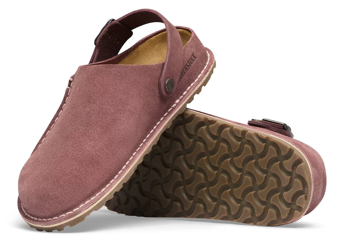 Birkenstock Lutry – Convertible Suede Clogs for All-Day Comfort
