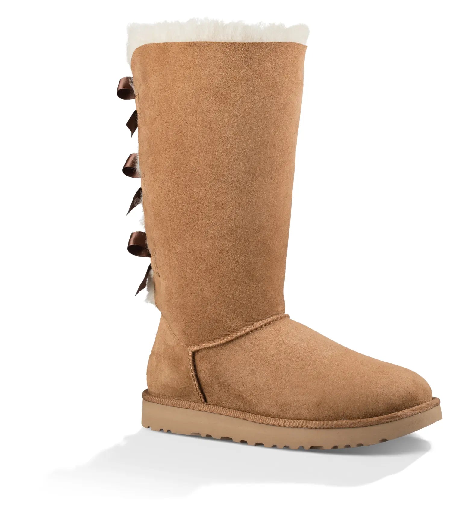 Women’s UGG Bailey Bow Tall II – Cozy Sheepskin Boot with Feminine Bows  CHESTNUT-11  UGG