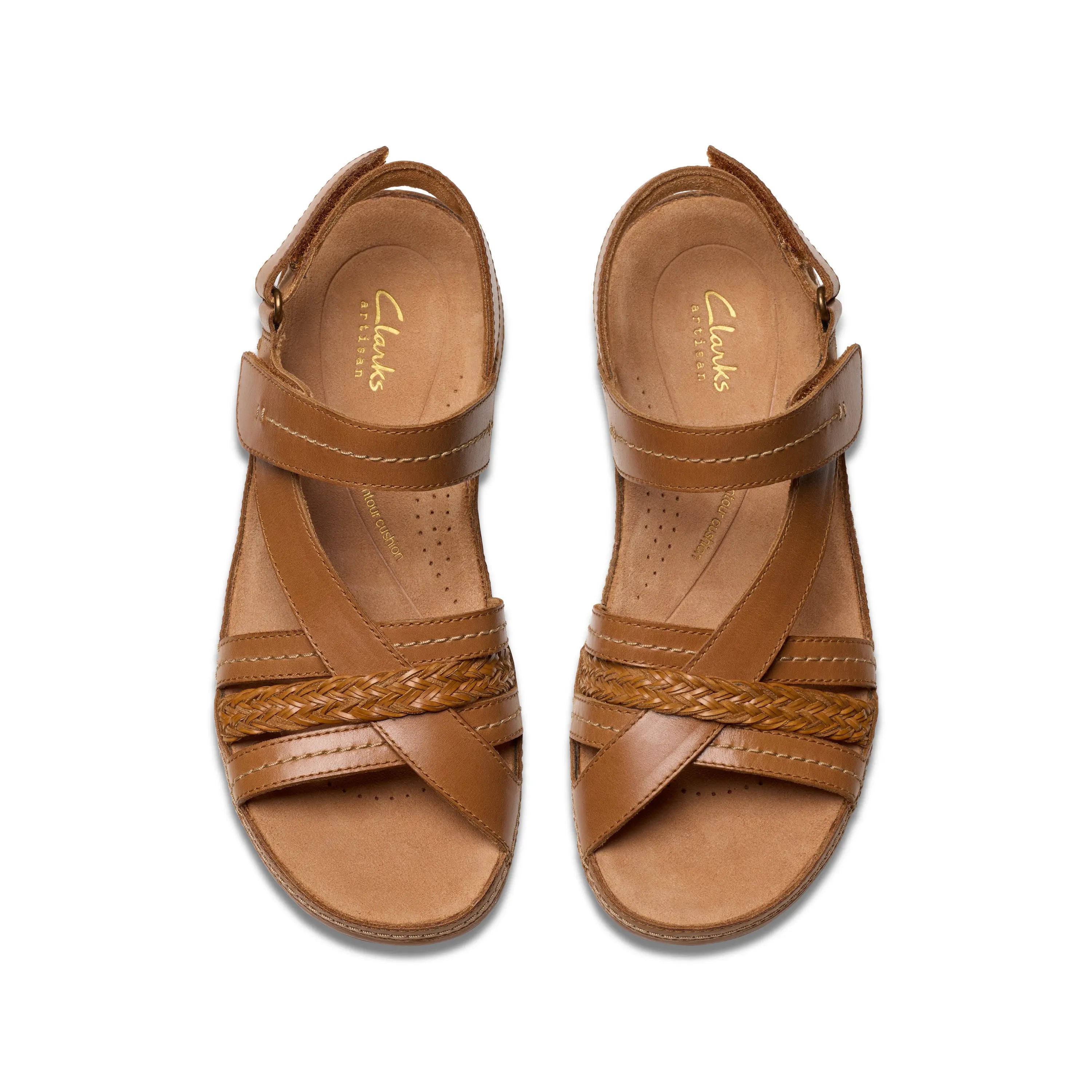 Clarks Cecily Strap – Leather Comfort Sandal with Cushion Footbed CLARKS