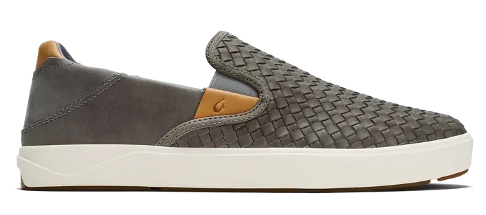 Men's OluKai Lae‘ahi Lauhala – Hand-Woven Leather Slip-On OLUKAI