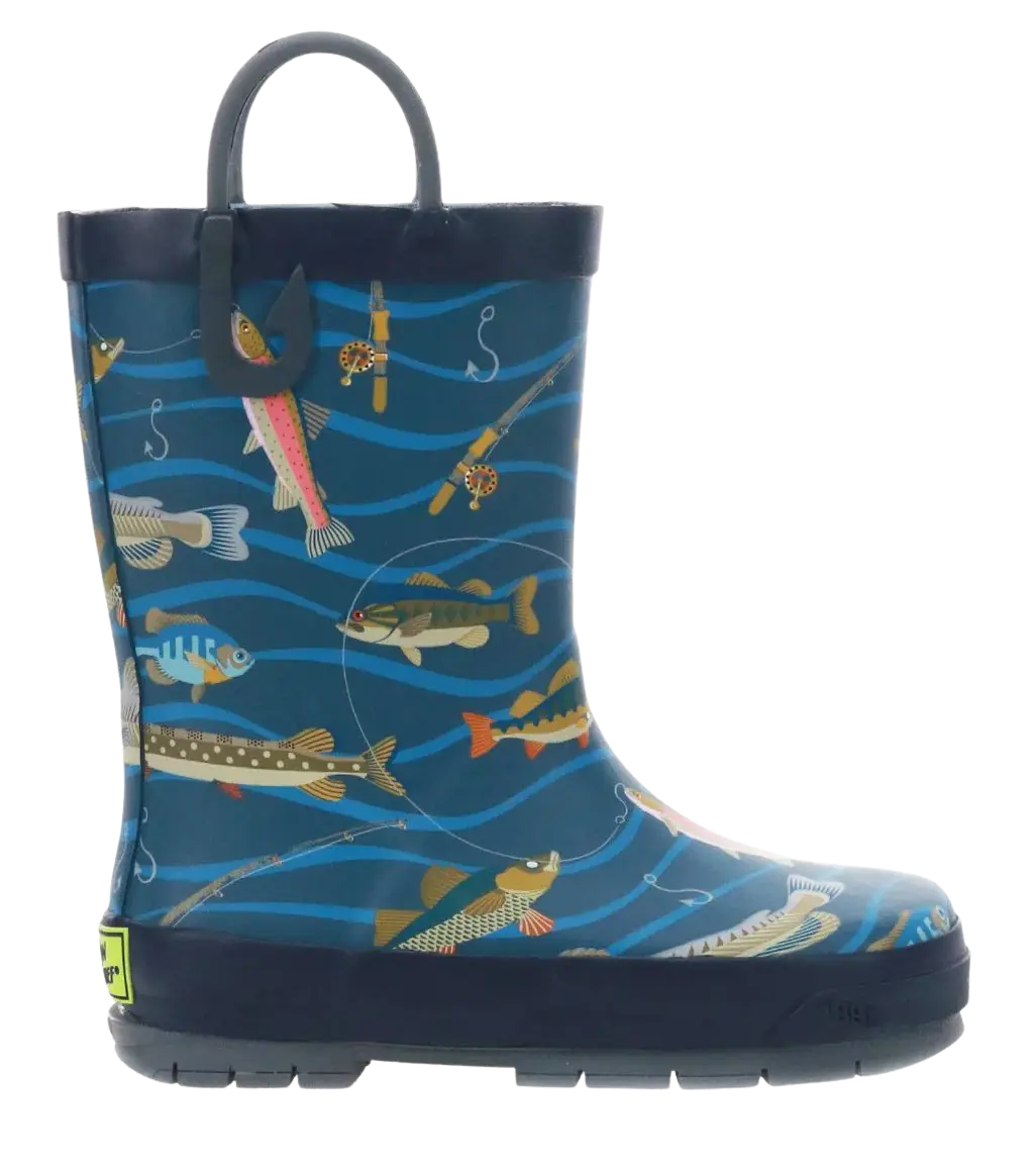 Kids’ Western Chief Gone Fish’n Rain Boots – Ready for Puddle Adventures WASHINGTON SHOE