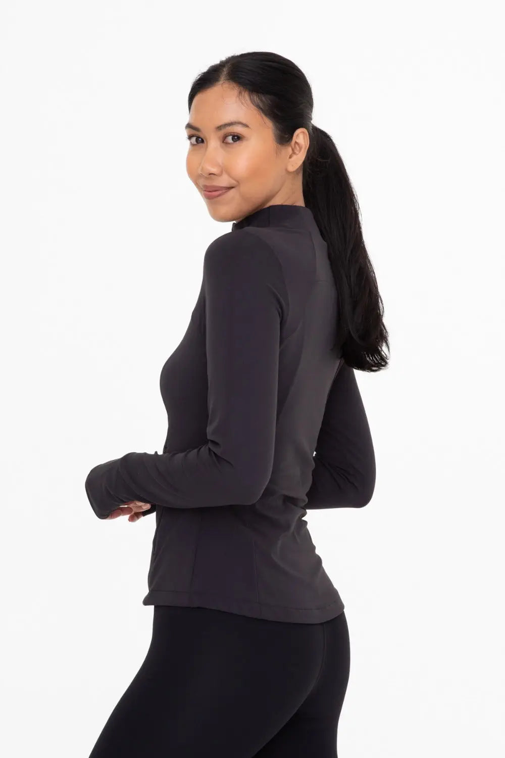 Fleece-Lined Slim Fit Active Jacket MONO B