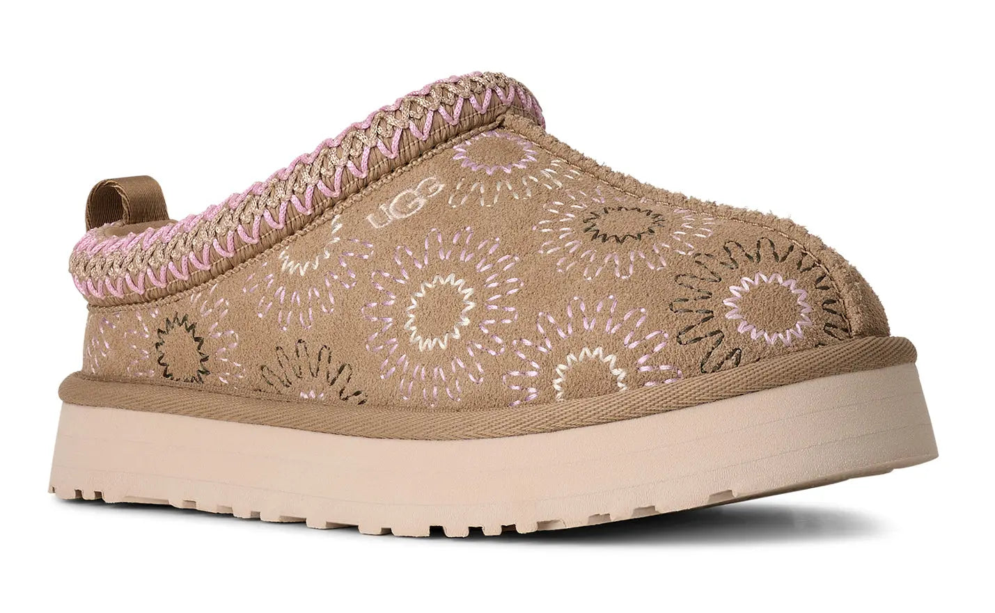 Kids’ UGG Tazz Sun Stitch – Cozy Embroidered Slip-On UGG