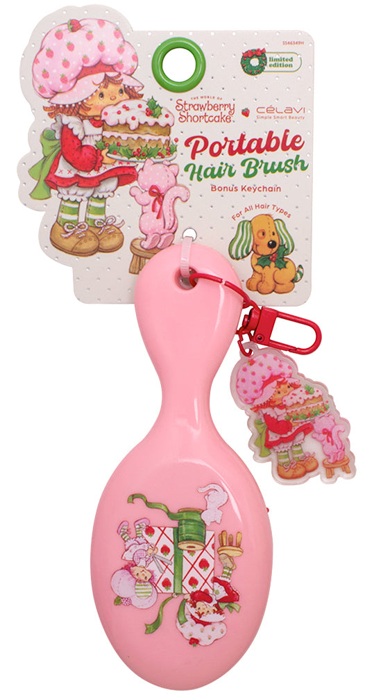 Joia Strawberry Shortcake Portable Hair Brush – Compact Travel Brush JOIA TRADING CO.