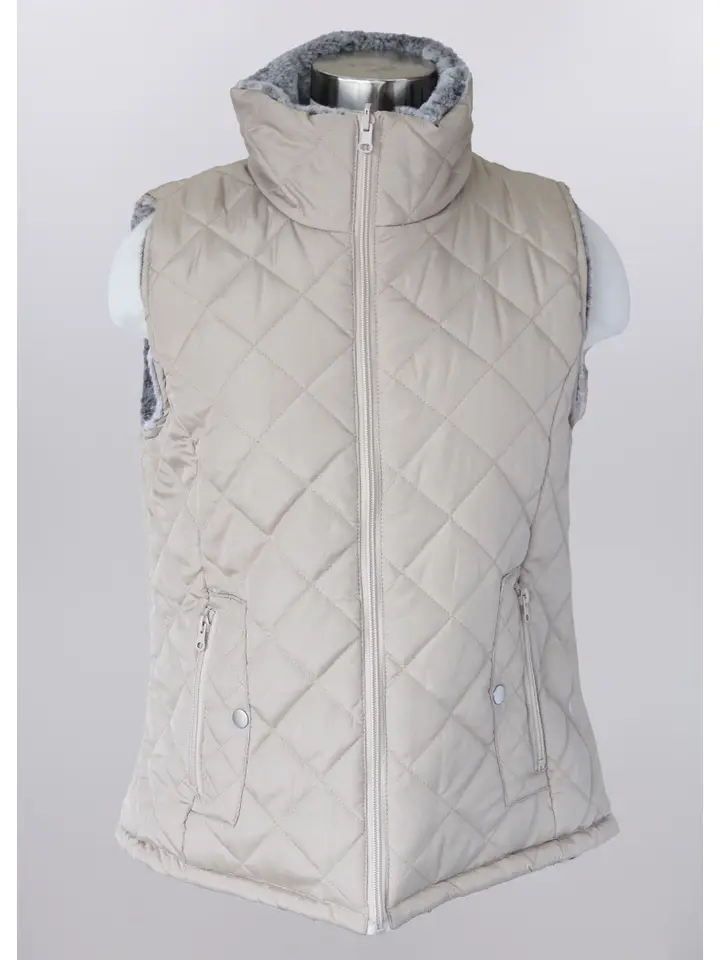 Keren Hart Cozy Carla Quilted Reverse Vest – Reversible & Warm KEREN HART