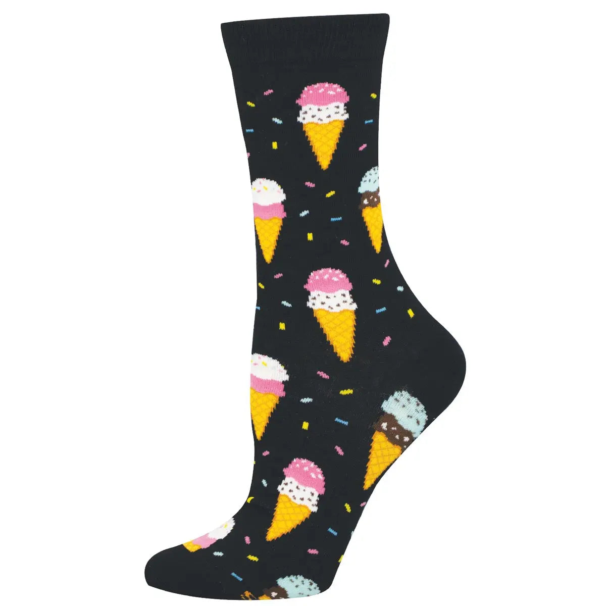 Women's SockSmith Double Scoop – Fun Dessert Crew Socks SOCK SMITH