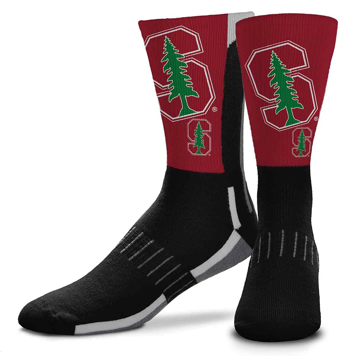 FBF Originals NCAA Football Phenom Curve Zoom II Socks – Team Spirit & Comfort STANFORD CARDINALS / LARGE FBF ORIGINALS