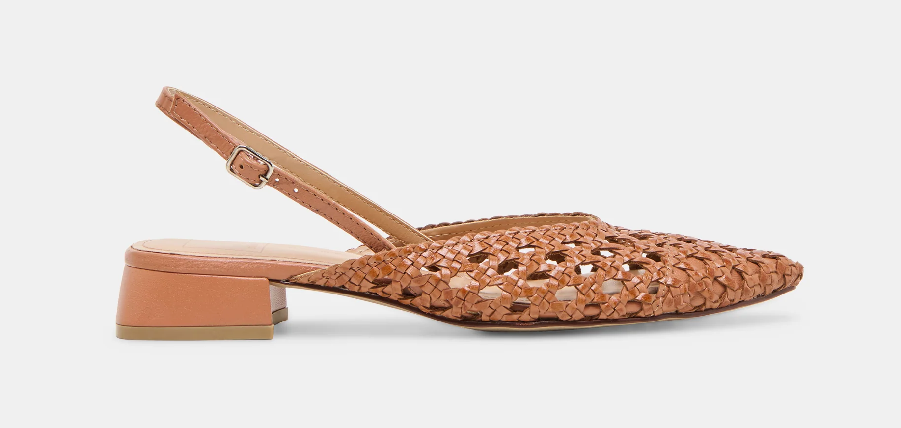 Women's Dolce Vita Birdie Slingback Mule – Woven Leather Summer Flat Dolce Vita