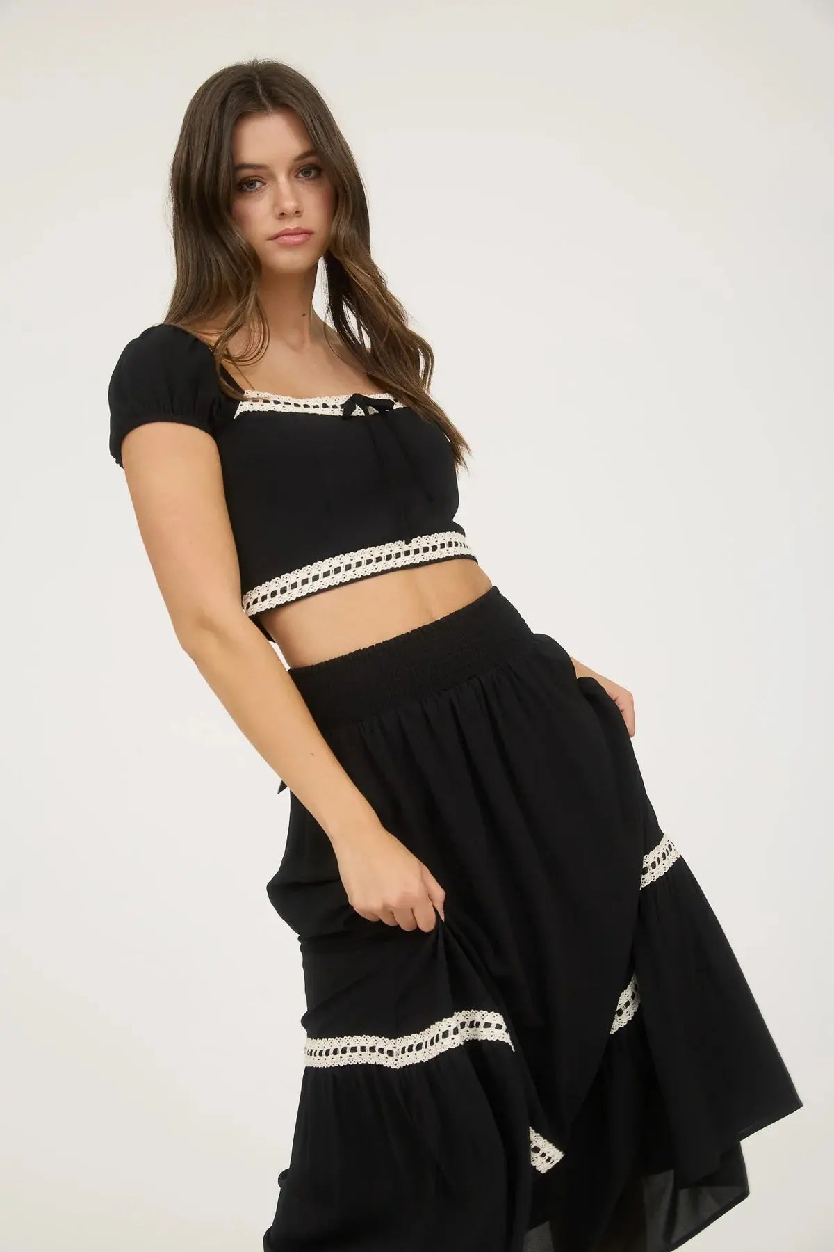 Blu Pepper Free Spirit Skirt – High Waist A-Line Midi Skirt BLU PEPPER