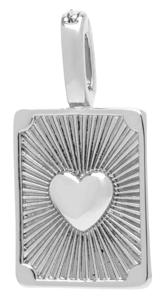 Pura Vida Harper Texture Heart Charm – Dimensional Romantic Jewelry PURA VIDA BRACELETS