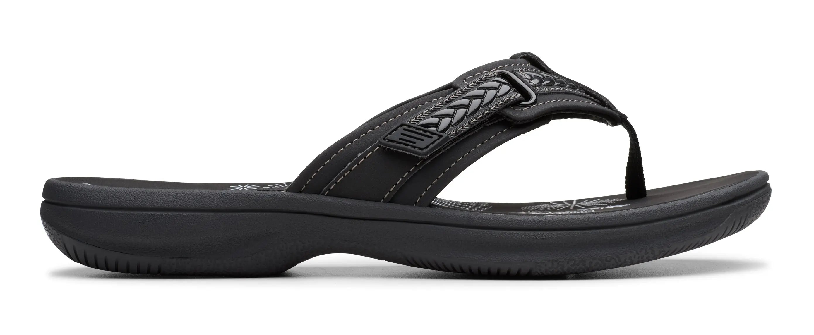 Women's Clarks Breezey Sun Sandals – Cloudsteppers Adjustable Flip Flops CLARKS