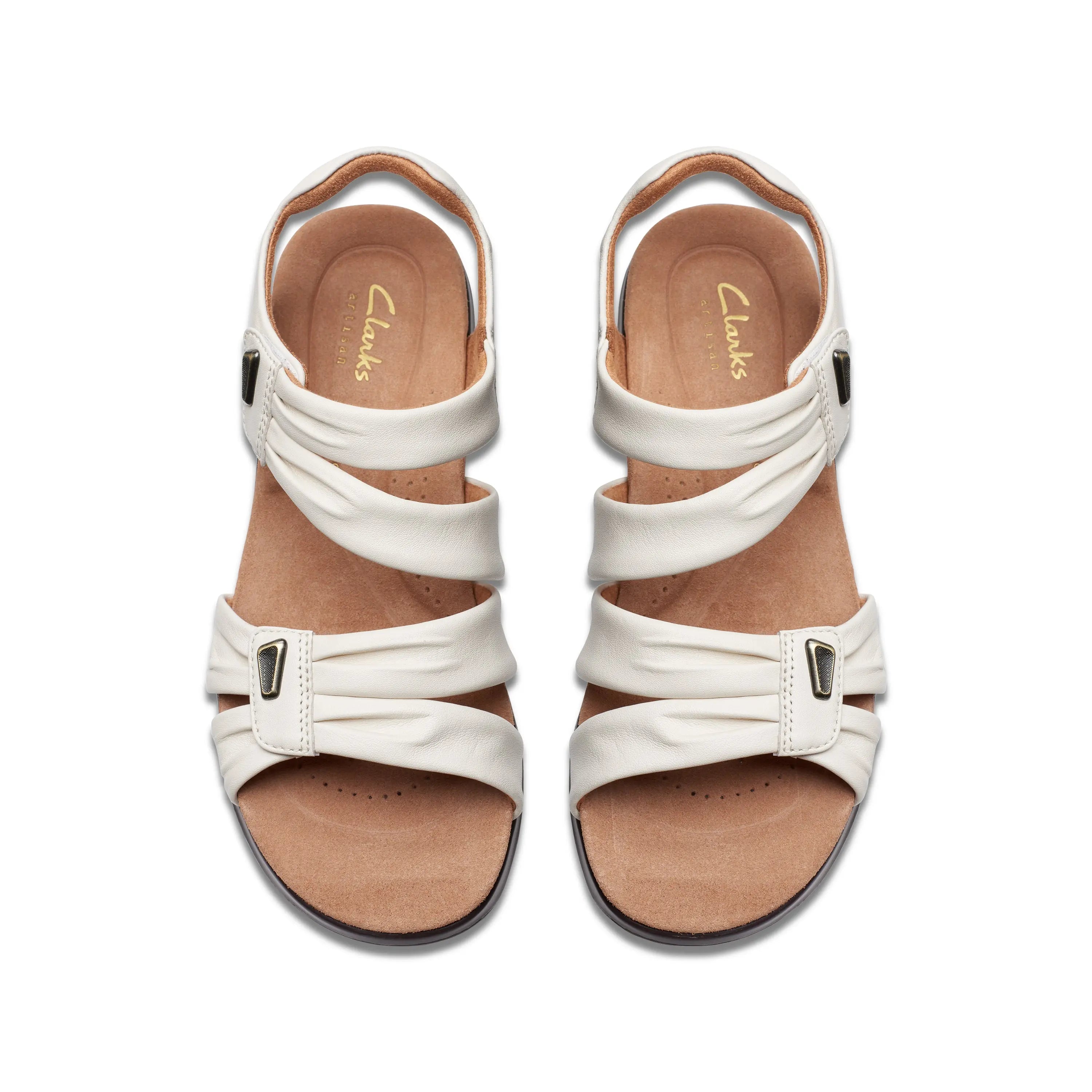 Clarks Katly Ave Sandal – Adjustable Laser-Cut Comfort Sandal with Cushion Footbed CLARKS