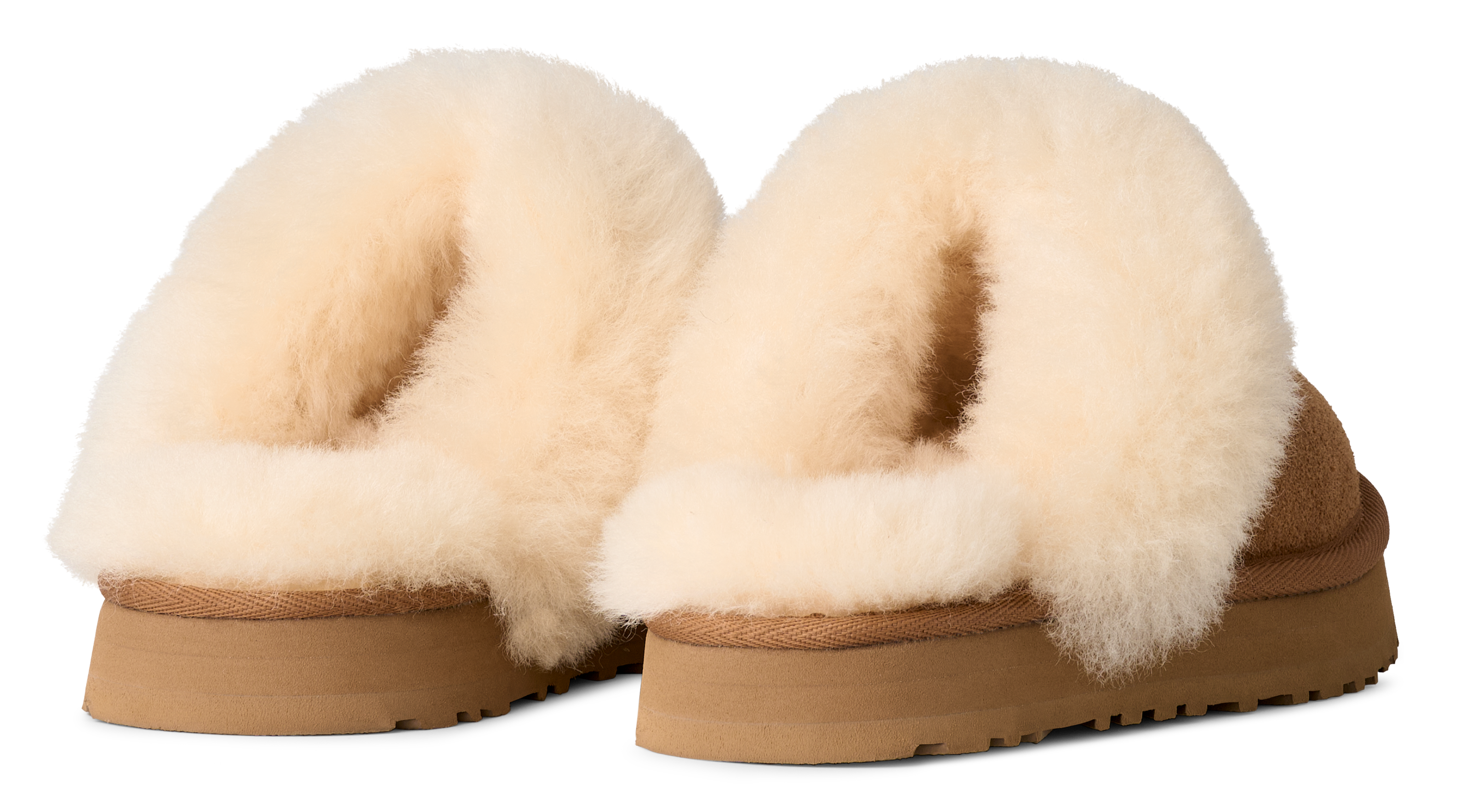 Kid’s UGG Disquette – Cozy Platform Slipper with Sheepskin Collar UGG