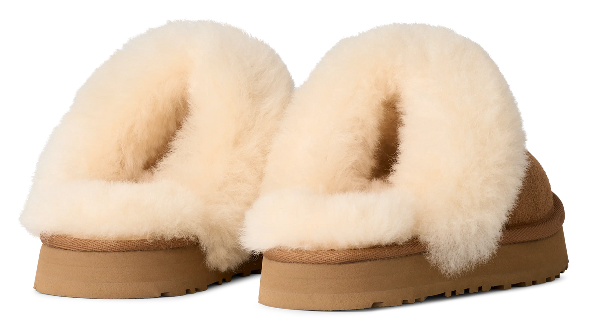Kid’s UGG Disquette – Cozy Platform Slipper with Sheepskin Collar UGG