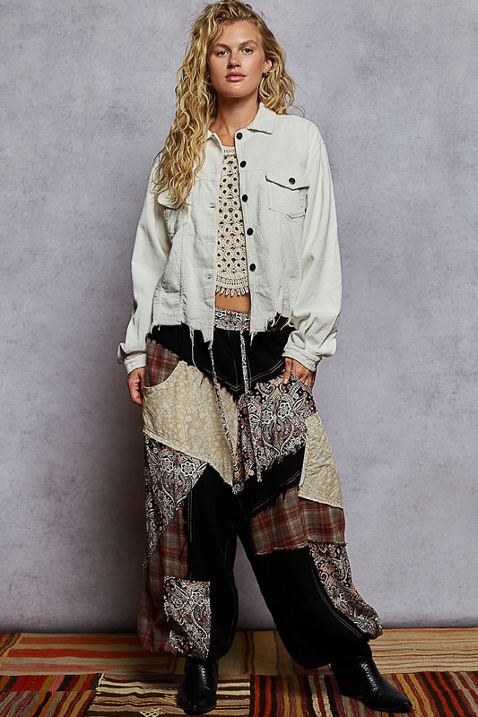 Pol Clothing Inc. Love You A Latte Jacket – Cozy Corduroy Trucker Style