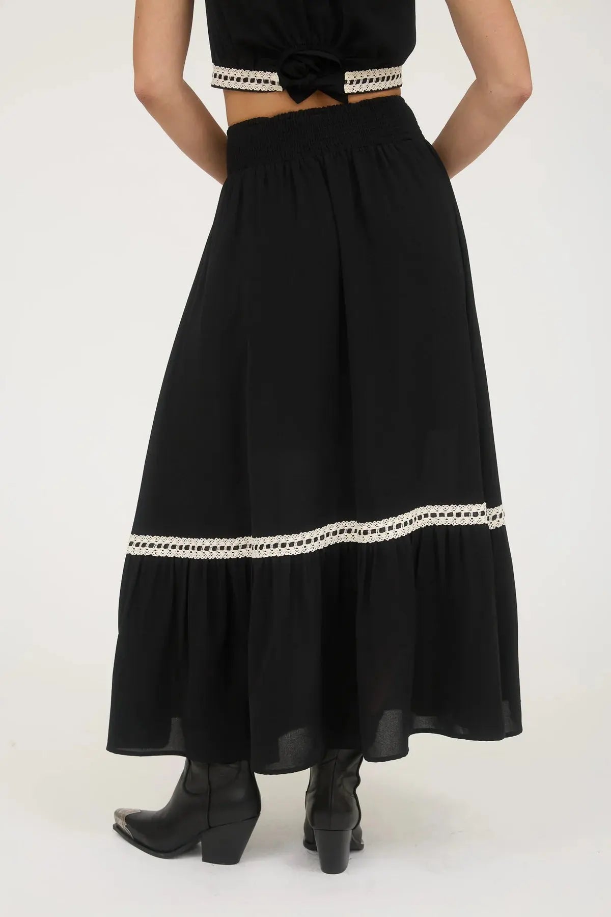 Blu Pepper Free Spirit Skirt – High Waist A-Line Midi Skirt BLU PEPPER