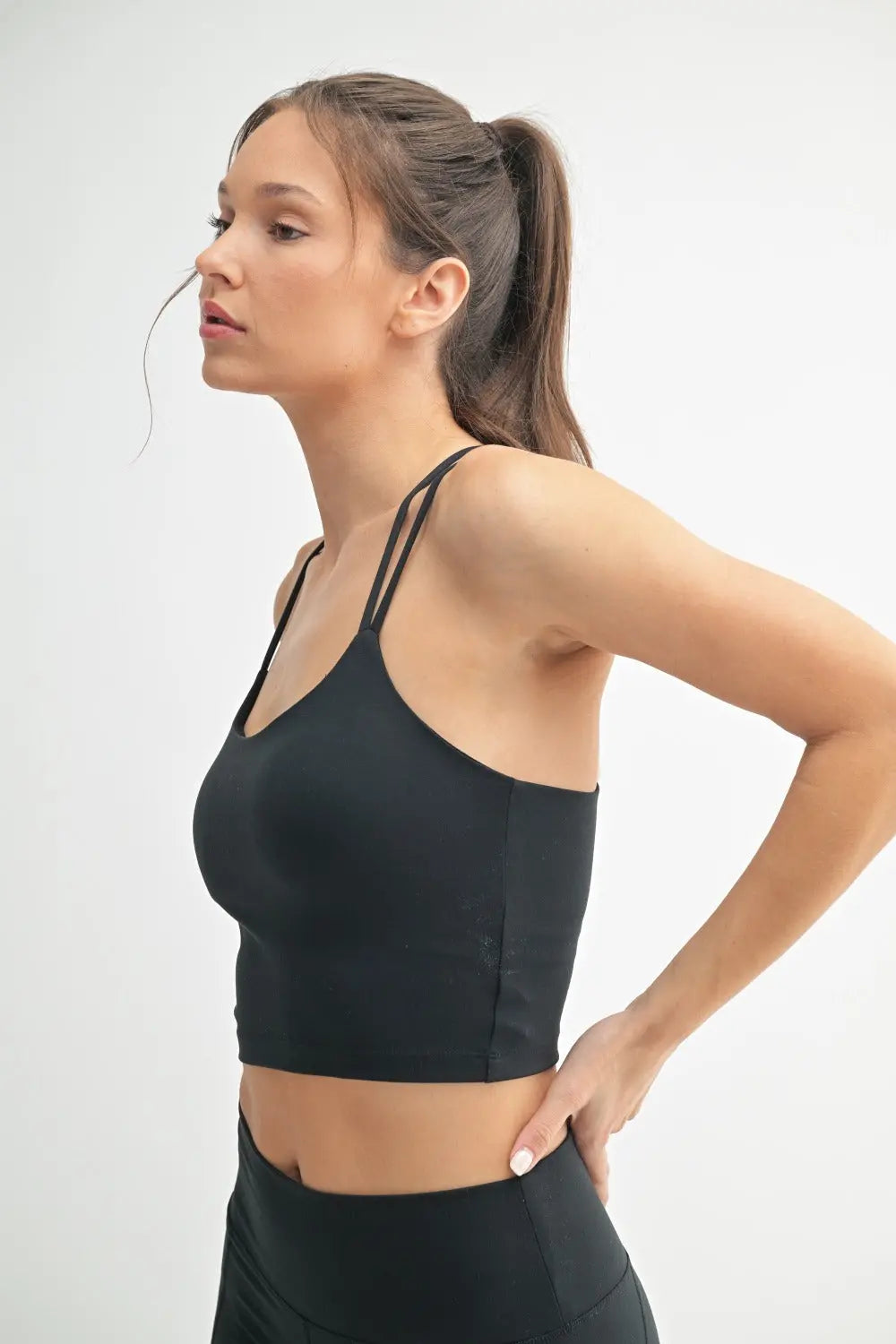 Mono B Venice Cloud Light Criss-Cross Sports Bra – Soft Support with Stylish Details MONO B